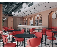 Conception d'intérieur de restaurant moderne, aménagement 3D du comptoir de bar, mobilier de salle à manger d'hôtel à vendre