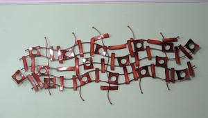 Art mural artisanal en fer de qualité supérieure, moderne, élégant, luxueux, unique, pour la décoration de la maison et du salon, utilisation de Noël - Product Image 4