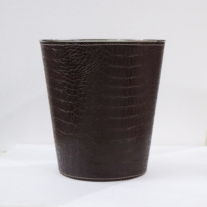 Seaux à glace et refroidisseurs à vin en acier inoxydable recouverts de cuir PU de luxe faits à la main et respectueux de l'environnement 9 "de haut x 7" de diamètre - Product Image 2