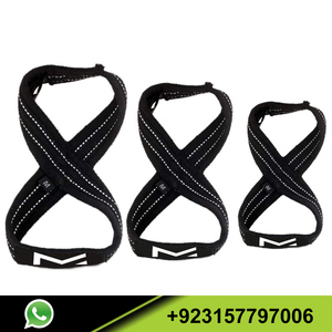 สายรัดสำหรับออกกำลังกายรูปที่8สายรัดเสริมประสิทธิภาพ #1สายรัดสีดำ1คู่ราคาถูก - Product Image 2