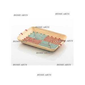 Plateau de service alimentaire de deux tailles différentes, fait main, en métal, de forme ronde, pour le thé et le café, best-seller - Product Image 2