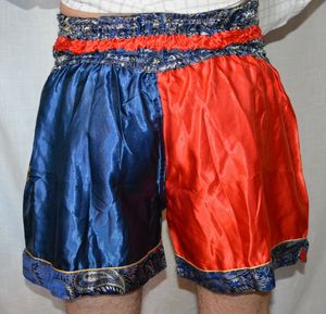 Muay Thai กางเกงขาสั้น MMA สำหรับผู้ชาย,กางเกงขาสั้นตกแต่งยิมมวยและเตะมวยขนาดใหญ่ - Product Image 3