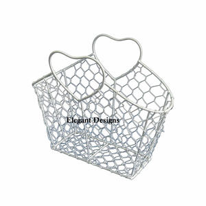 Oval Shape Egg Wire Basket Customized Shape Indian Stylish Fancy Egg Basket Kitchen Ware Best Selling Affordable Egg Wire Basket - Product Image 2