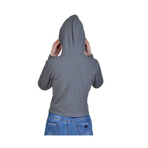 Sweat-shirt à capuche personnalisé avec logo imprimé numérique 3D, pull en tricot pour femme, 100% fibre de bambou, imperméable, hiver, grande taille - Product Image 6