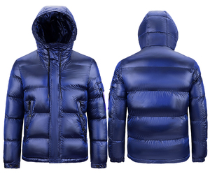 Veste matelassée légère, écologique, respirante, imperméable, coupe-vent, à capuche amovible, isolée pour l'hiver, pour hommes et femmes - Product Image 6