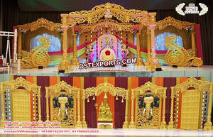 Mandap de Fibra de Vidrio para Bodas Indias - Diseño Tallado Tradicional y Elegante, Duradero, Moderno, Tamaño y Color Personalizables, para Bodas y Conciertos - Product Image 4