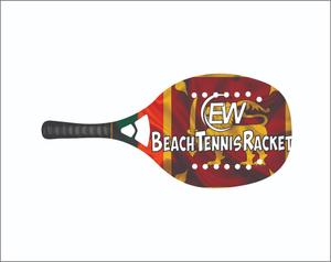 Raquettes de beach tennis et de padel sur mesure, face en carbone et fibre de verre, poids 310-330g, longueur 50cm, logos personnalisés, combinaisons de couleurs - Product Image 5