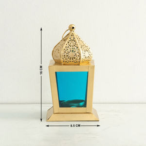 Oriental Metal/<b>Glass</b> Moroccan Design <b>Lantern</b> for Home Christmas Decorations <b>Candle</b> <b>Holders</b> and <b>Jars</b> - Product Image 2