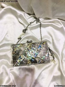 Designer Handcrafted Brass Evening <b>Bags</b> Elegant Ladies <b>Clutches</b> for Special Occasions Handmade Mother of <b>Pearl</b> - Product Image 4