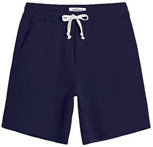 Pantalones Cortos Casuales de Algodón para Hombre, Verano 2021, Transpirables, de Secado Rápido, Diseño Sólido Lavado, Cierre con Cordón Ajustable - Product Image 1