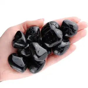 黑色电气石滚石装饰宝石宝石批发从新星玛瑙在线购买: 批发电气石翻滚