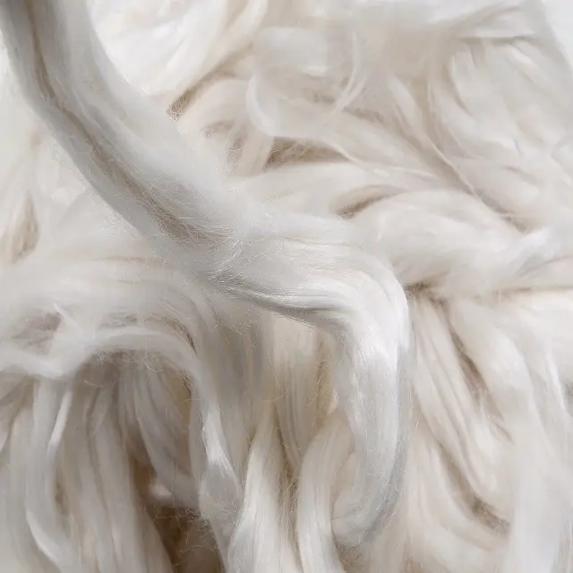 Cynthia 100% Mulberry Silk Tops Roving natural White A1
