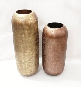 แจกันดอกไม้ทำจากทองเหลืองผสมสีดำและสีทองหรูหราตกแต่งโต๊ะกลาง - Product Image 6