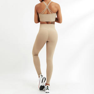 Yoga European And American Best-selling <b>Nylon</b> Yoga Fitness Suit For Women Sports Running Seamless Skinny by Canleo - Product Image 2