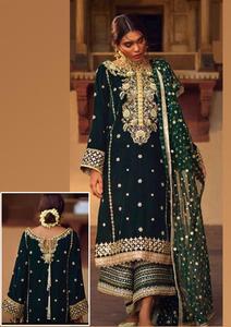 Meilleure qualité AJM TRADE HOUSE AJM-Z-1196 Femmes Adultes Vêtements décontractés d'été Salwar Kameez en coton avec Kurta Dupatta - Product Image 2