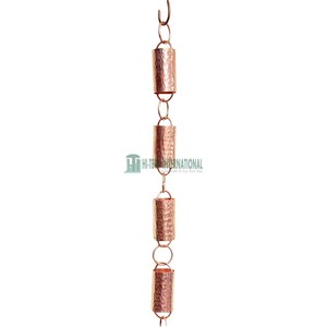 Carillón cuadrado de cobre personalizado para decoración de Exteriores, carillón de viento y lluvia martillado, cadena, canalón, fabricante de la india, nuevo diseño - Product Image 4