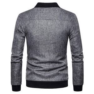 Hot Sale <b>Slim</b> <b>Fit</b> Cotton Bomber <b>Jacket</b> Men Custom High Quality Windproof Bomber <b>Jackets</b> - Product Image 4