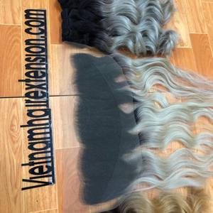 Beauty Curly <b>Lace</b> <b>Closure</b> Human Hair Extension 100% Virgin Remy Hair 100g for All Dye Colors - Product Image 3