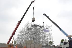 Q345 acier Layher de ringlock d'échafaudage de construction d'occasion pièces d'échafaudage ringlock - Product Image 5