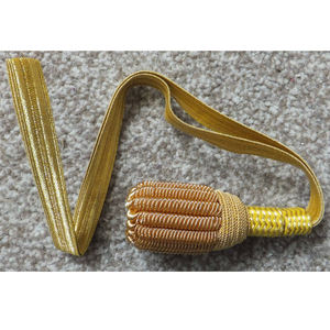 Factory Handmade Tactical Sword Knots for <b>UK</b> Uniform Gold Wire and Leather Material Available at an Price - Product Image 2