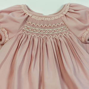 Elegant soft -Cute-Baby-Smoked <b>toddler</b> Handmade dress with Smoked Embroidery - 2020 - Product Image 1
