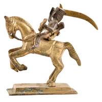 Sculptures décoratives en laiton doré faites à la main, Laxmibai Rani Jhansi, figurines, statues, objets de décoration, cadeaux