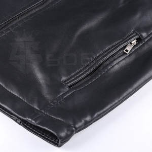 Vestes d'hiver en cuir élégantes pour hommes, en cuir véritable et toile, service OEM, imperméables, respirantes, pour usage extérieur, vente en gros - Product Image 5