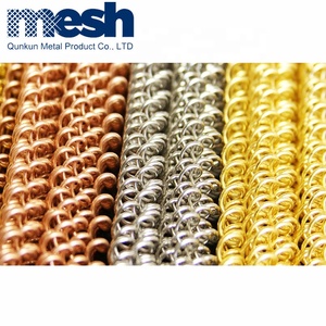 High Quality Architectural Metal Coil Drapery Curtain <strong>Mesh</strong> Panel Plain Weave Wall Design Woven Style - Product Image 5