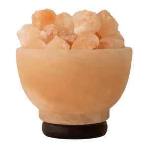 Custom Made Himalayan Salt <b>Fire</b> Bowl Lamp Handmade Eco-Friendly Natural Shape Modern Feng Shui Design Impex Pakistan - Product Image 2