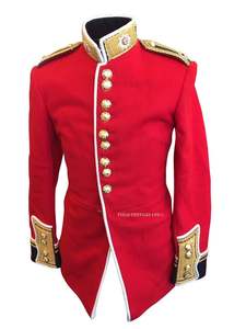Manteau imperméable en laine/polyester à double boutonnage de la Garde britannique Coldstream, grande taille, fabriqué au Pakistan, service OEM disponible - Product Image 6