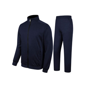 Men's Plain Front Zip Winter Sports Tracksuit Men's Casual Full Zip Sweatsuit - Product Image 5