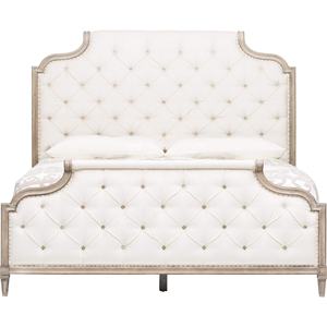 Nouveau Design de lits de Style français en bois massif de teck couleur blanche pour meubles de chambre et meubles de villa - Product Image 1