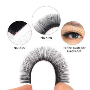 2020 nuevo estilo de mejor calidad OEM fábrica de pestañas de visón de extensiones de sintético a granel seda pestañas falsas mejor fabricación en vietnam - Product Image 2