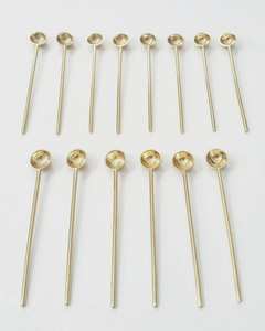 Top Quality Royal Party Brass <b>Spoon</b> Use for Restaurants and Customized Size for Best Polished for Cocktail Mixing Brass <b>Spoon</b> - Product Image 2