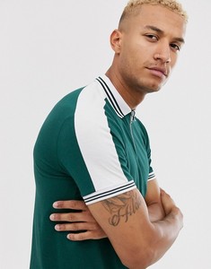 ขายส่งออกแบบ98% โพลีเอสเตอร์2% Elastane แขนสั้นที่มีลายที่กำหนดเองซิปเสื้อยืดโปโล - Product Image 3