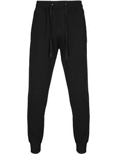 Pantalon de jogging en coton coupe étroite pour hommes, pantalon de survêtement à cordon de serrage décontracté et léger, avec taille moyenne - Product Image 3