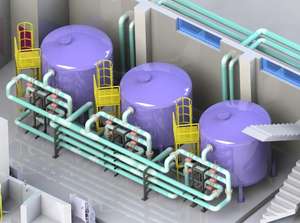 Sistema de Tratamiento de Aguas Residuales Oleosas y Separador de Agua y Aceite (AKTIFPAK OILSEP) - Desinfección de Agua con Acero al Carbono, Control PLC HMI - Product Image 4