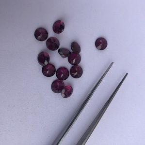 Piedra preciosa suelta de corte redondo facetado de piedra granate rodolita Natural de 6mm al mejor precio de fábrica al por mayor del fabricante Alibaba - Product Image 2