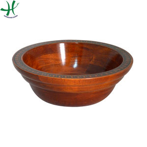 Vietnamese <b>Rubber</b> Wood Salad Bowl (TH 2745B/3) - Product Image 2