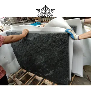 GOLDTOP OEM/ODM granito natural China New Shandong Impala Sesame Black Grey Granite Price G654 Natural Split Granite Tile