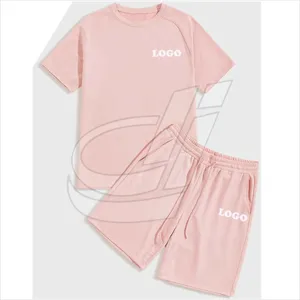 Летняя Мода Фитнес-100% хлопковая футболка комплект 2 покупателей