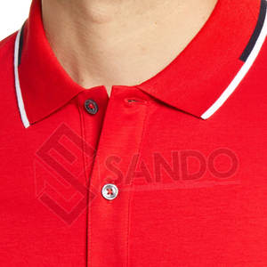 Classic-Fit Anti-Wrinkle Solid Knitted 100% Cotton/Polyester Men's Short Sleeve Custom for <b>Collar</b> <b>T</b>-<b>Shirt</b> in Best Price - Product Image 5