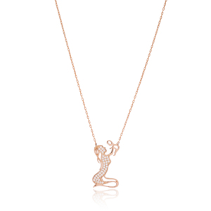 Collier à breloques en pierre de Zircon pour mère et bébé, pendentif turc fait à la main, vente en gros, bijoux en argent Sterling 925 - Product Image 1