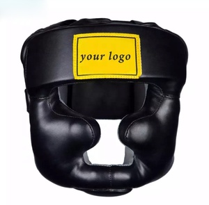 Protectores de cabeza de boxeo para golpear y Kick boxing, logo personalizado impreso, casco suave - Product Image 1