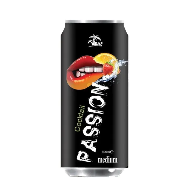 500ml VINUT Cocktail Passions frucht in Dosen Orange Erdbeere Bestseller Gesunde Kohlenhydrate Hersteller verzeichnis OEM BRC