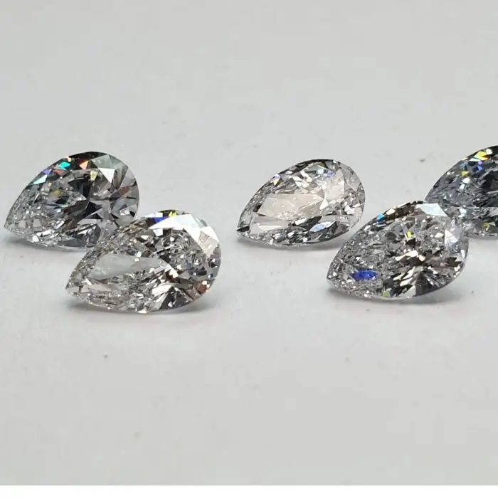 Synthetic Diamond DEF COLOR 0.40 TO 0.49 Carat VS PURITY Polished Loose Excellent Cut White Pear Fancy Shape Diamonds