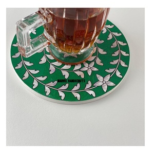 Plateau de service artisanal en bois nacre blanche, 6 pièces, plats et assiettes pour la décoration de l'aïd, plateau de cuisine à offrir, plateaux du RAMADAN - Product Image 5