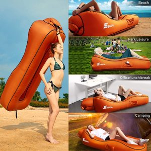 Chaise longue gonflable, lit de plage, chaise de camping, canapé gonflable, <span class=keywords><strong>hamac</strong></span> avec oreiller - Product Image 3