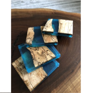 Posavasos de piedra de resina de madera y verde para beber cerveza, café, taza de té, posavasos a precio barato - Product Image 6