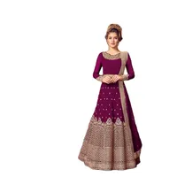 Indian Pakistani Georgette Silk Bollywood Salwar Suit Dresses